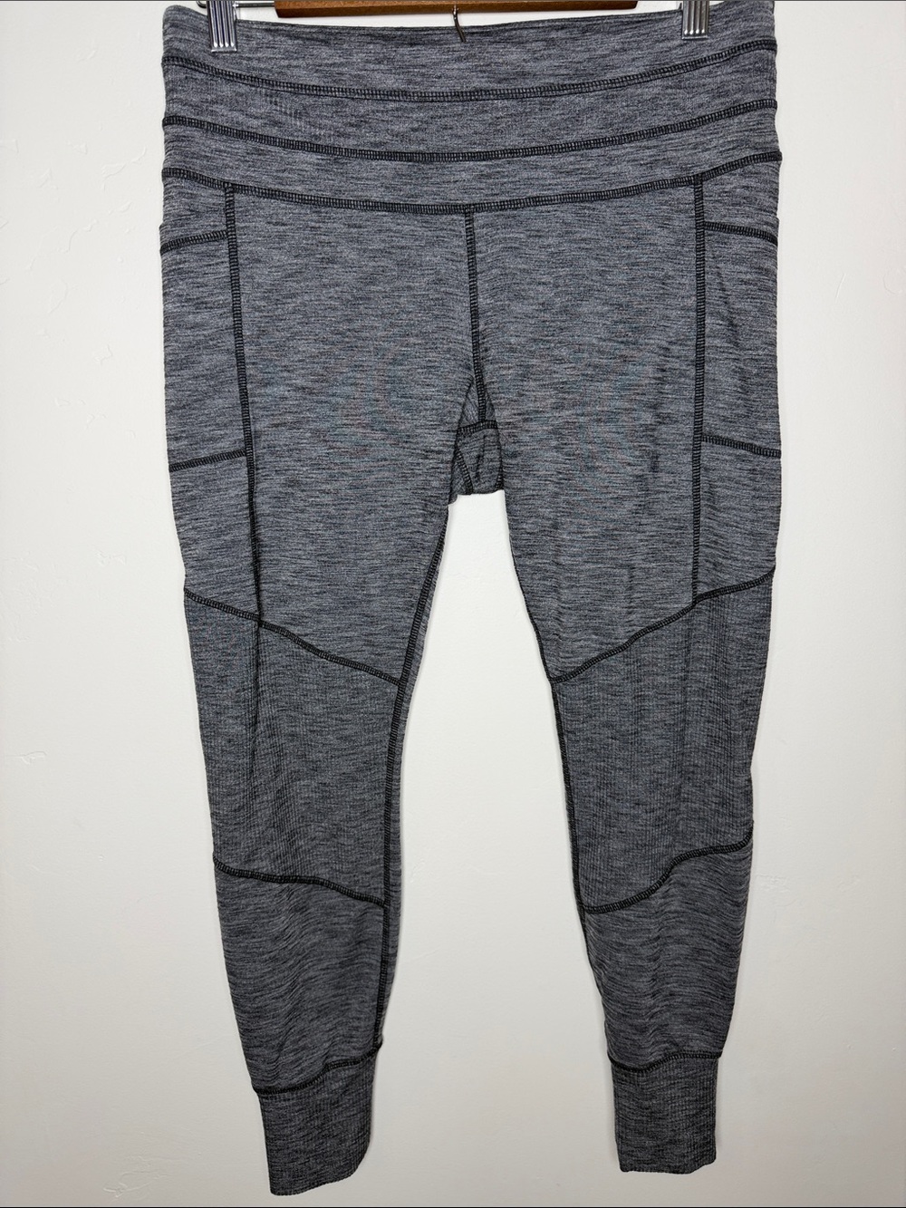 Athleta Excursion Leggings Womens Heather Gray Workout Athleisure Large Petite